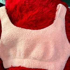 Comfy baby pink crop top